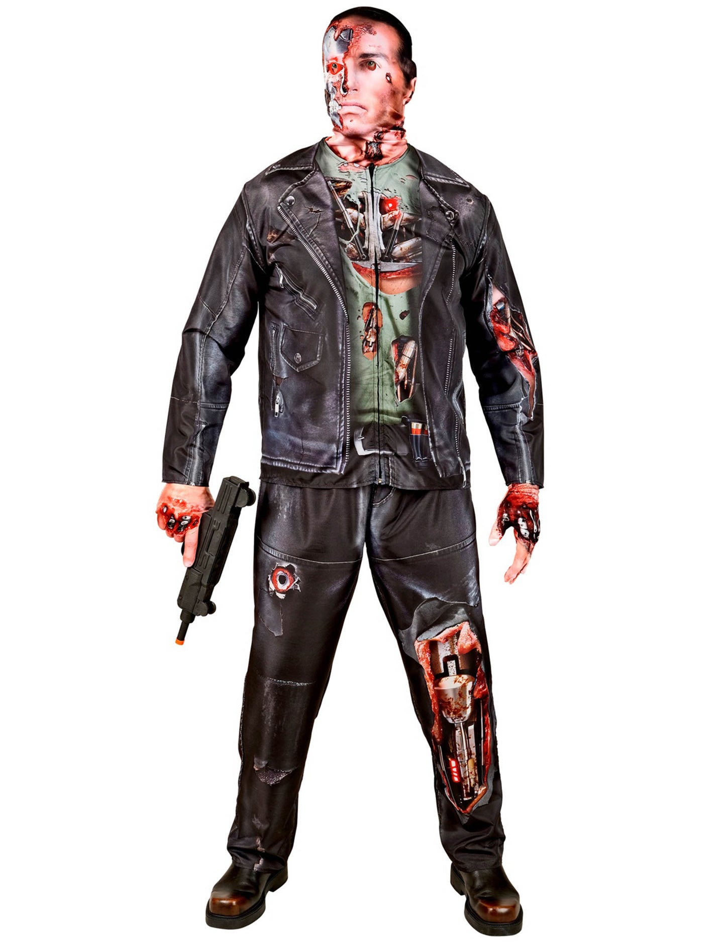 Costum complet de cyborg pentru adult
