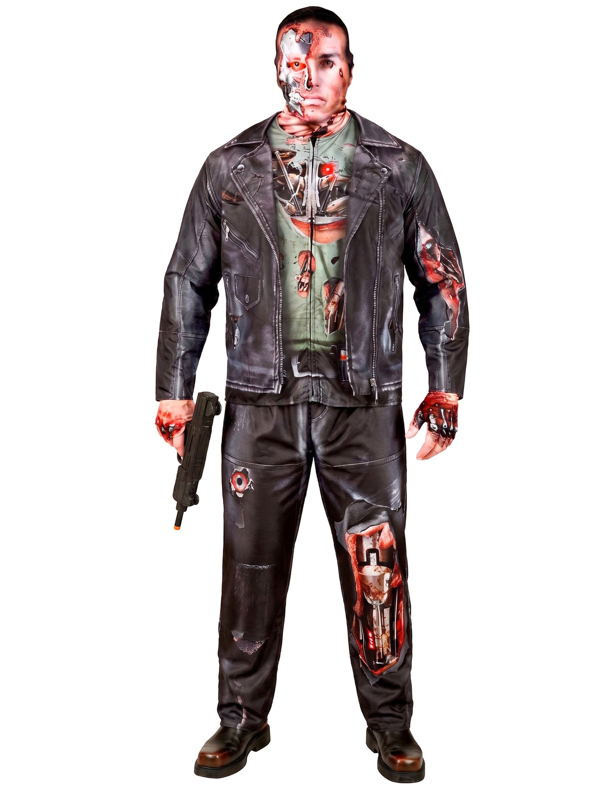 Costum complet de cyborg pentru adult