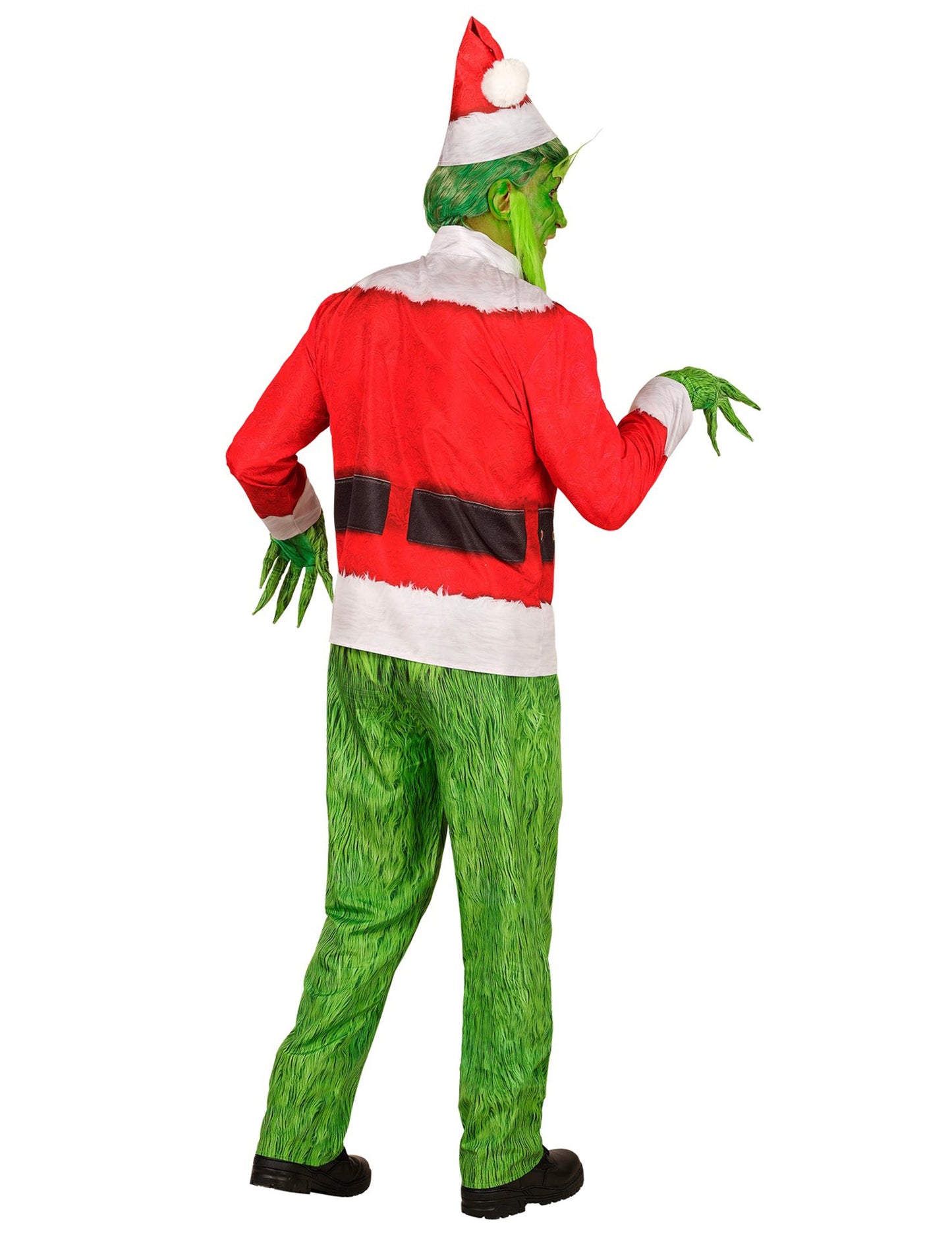 Costum complet de monstru morocănos de Crăciun pentru adult