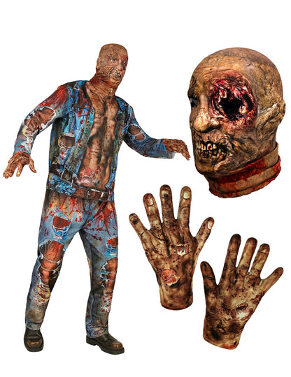 Costum complet de zombi pentru adult