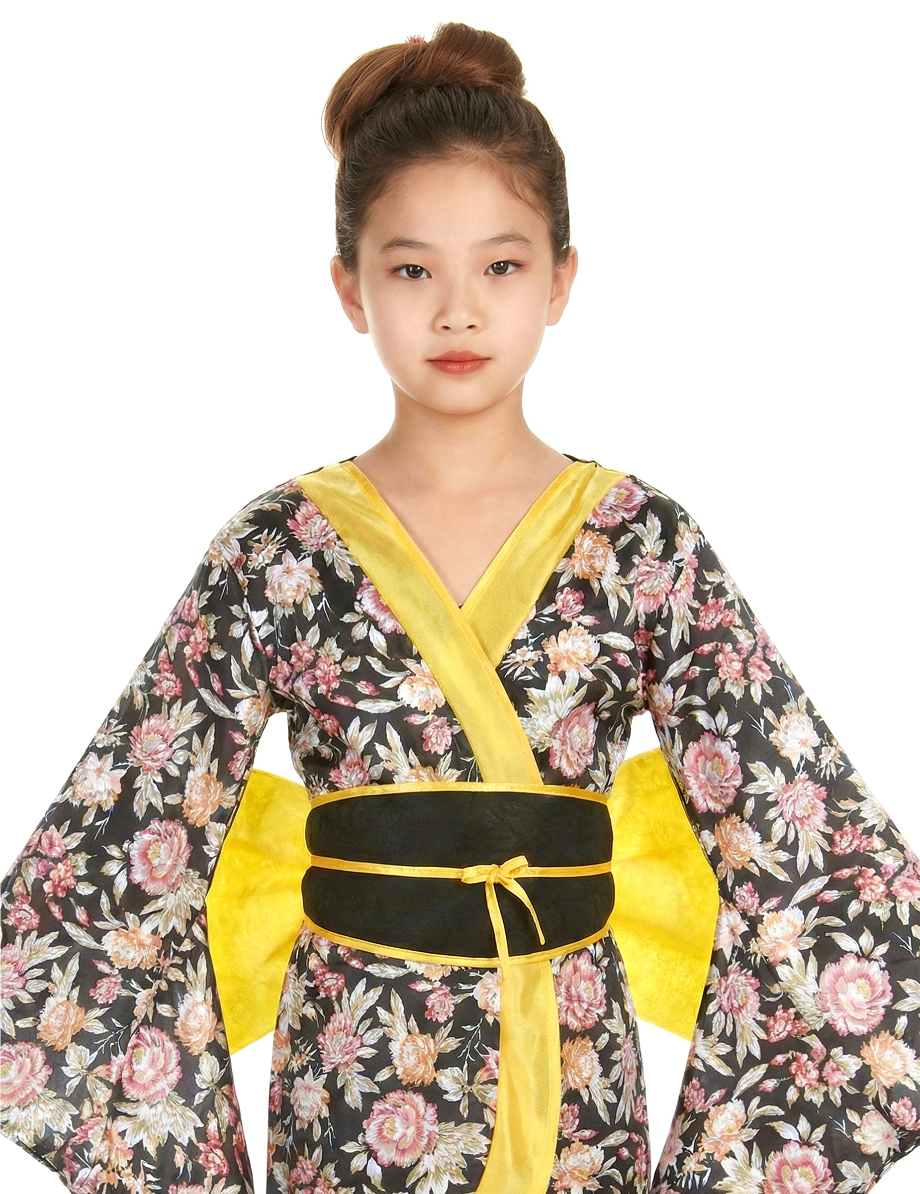 Vue rapprochée du haut du déguisement Japonaise pour fille
