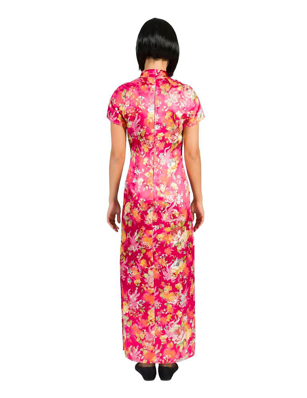 Vue de dos du déguisement de japonaise pour femme
