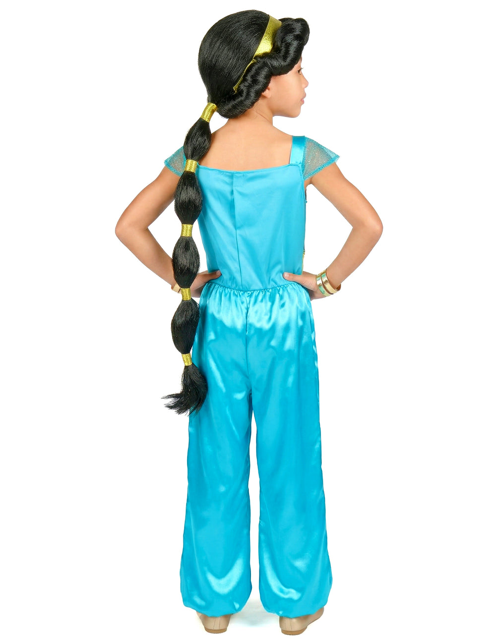 Vue de dos du déguisement de Jasmine™ pour enfant