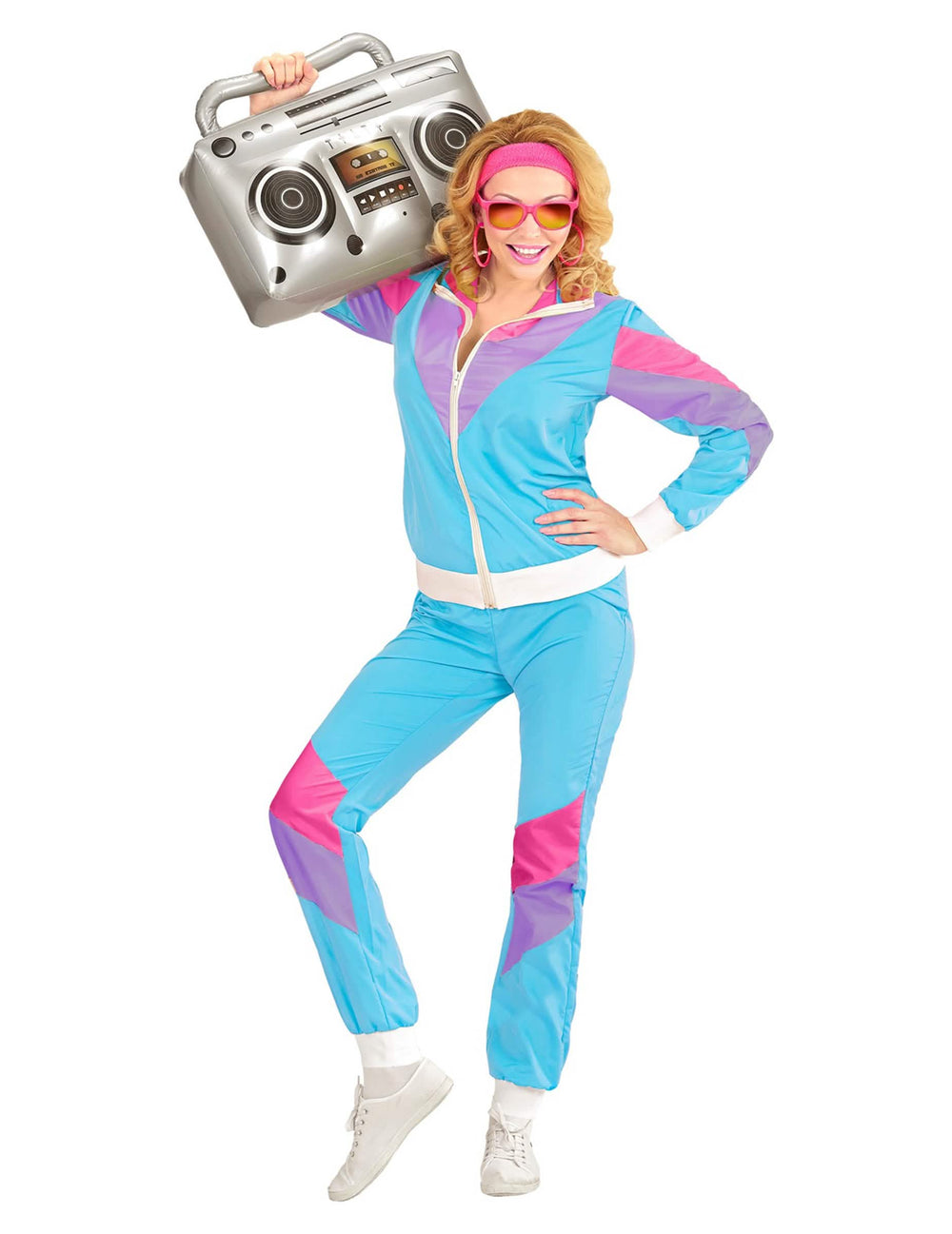 Pozează cu radio cară-mă a costumului de jogging anii '80 pentru bărbat