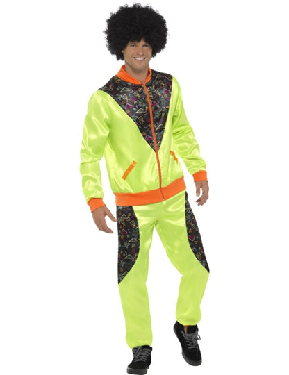 Costum de jogging retro verde pentru bărbați
