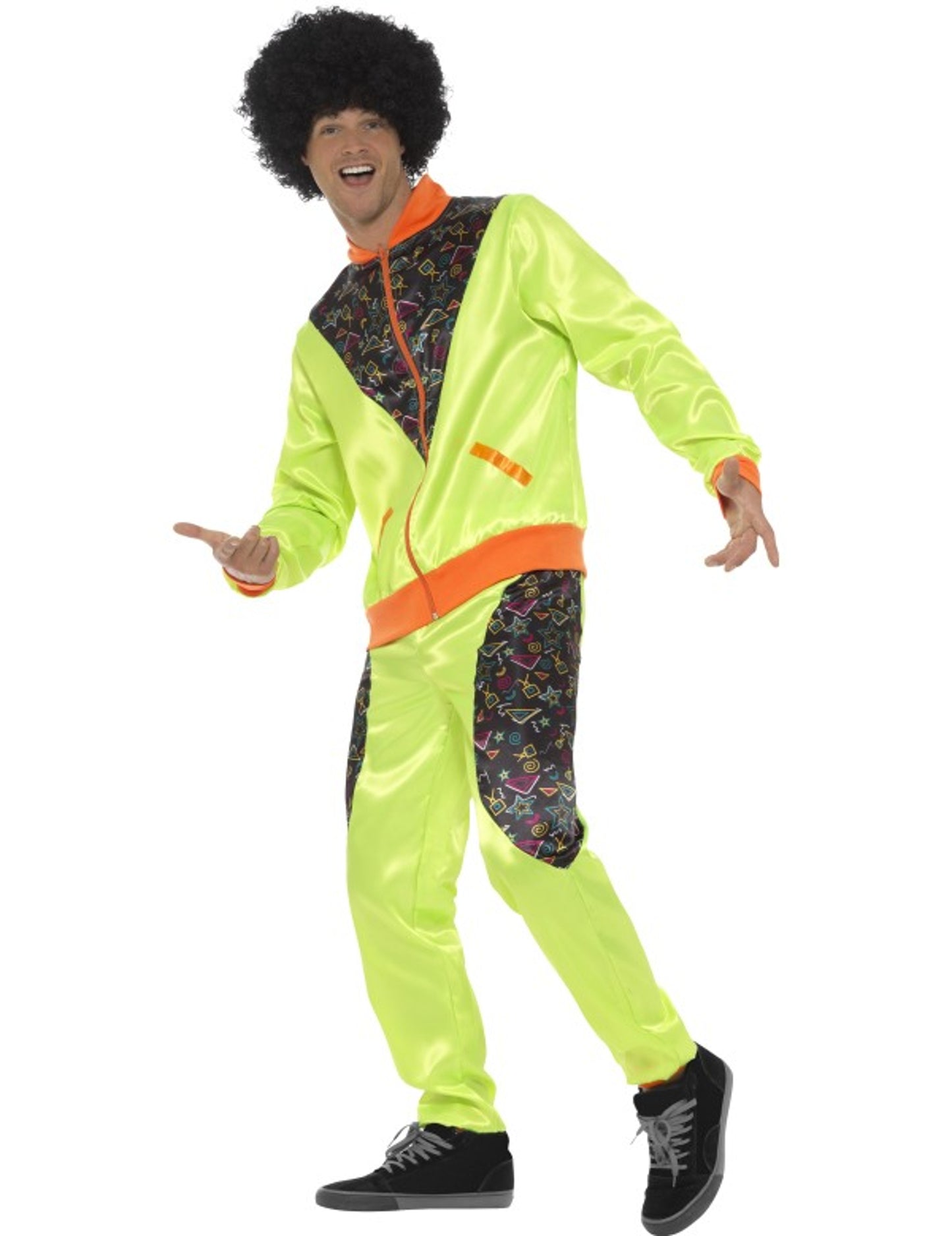 Costum de jogging retro verde pentru bărbați