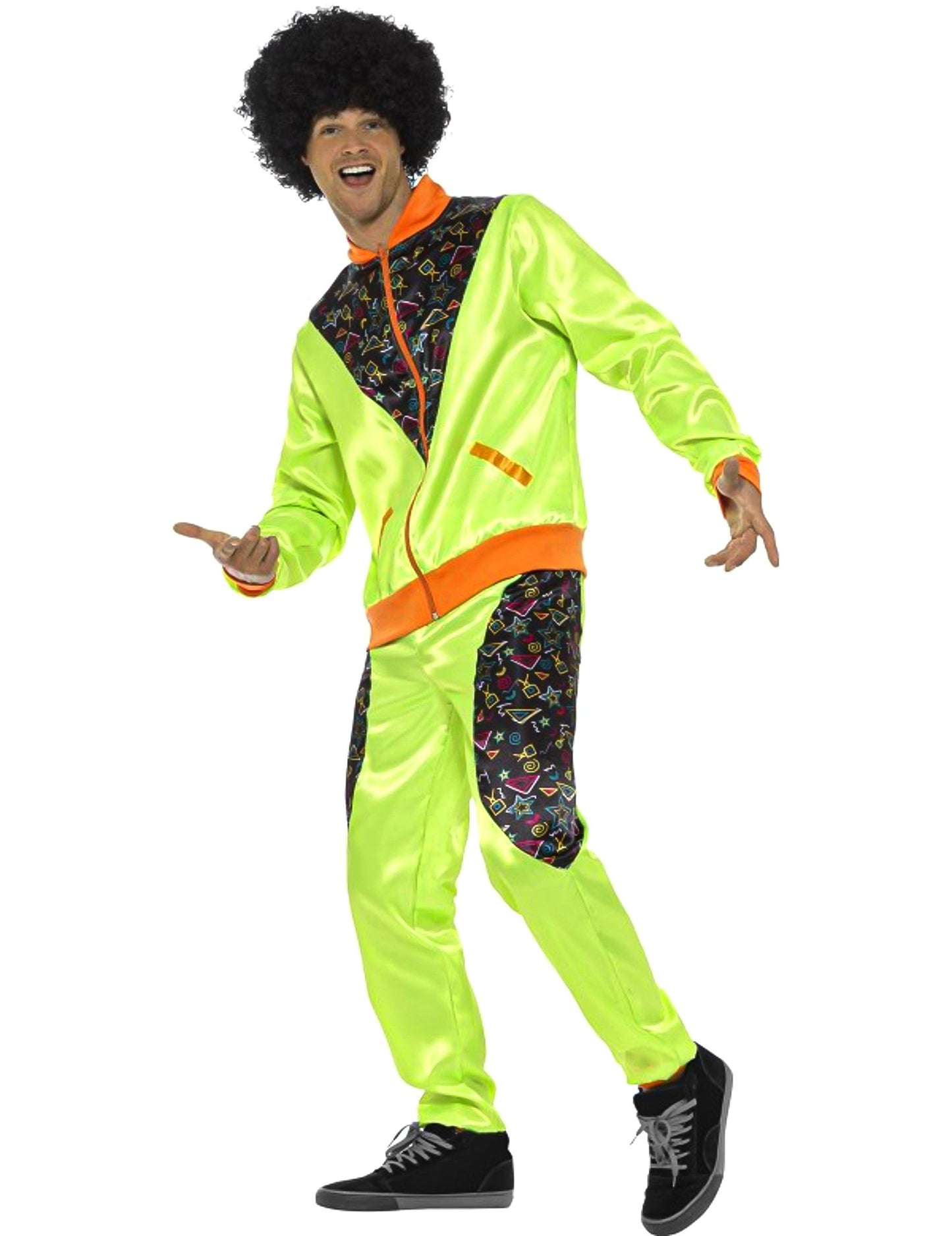 Costum de jogging retro verde pentru bărbați