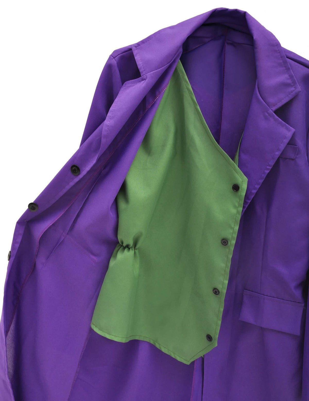 Detaliu al jachetei și al vestei costumului Joker™ pentru copil