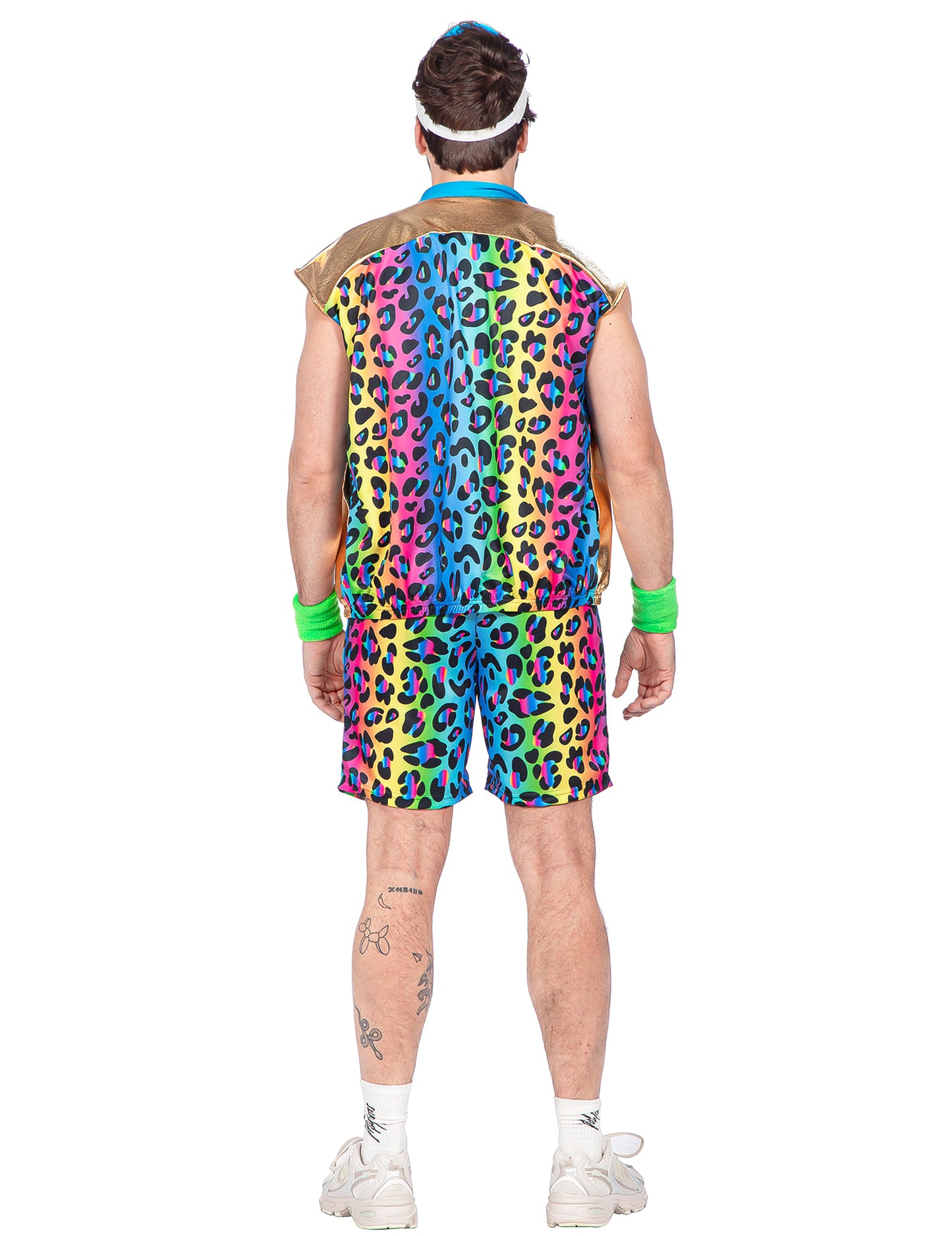 Costum kitsch panteră multicolor pentru bărbați