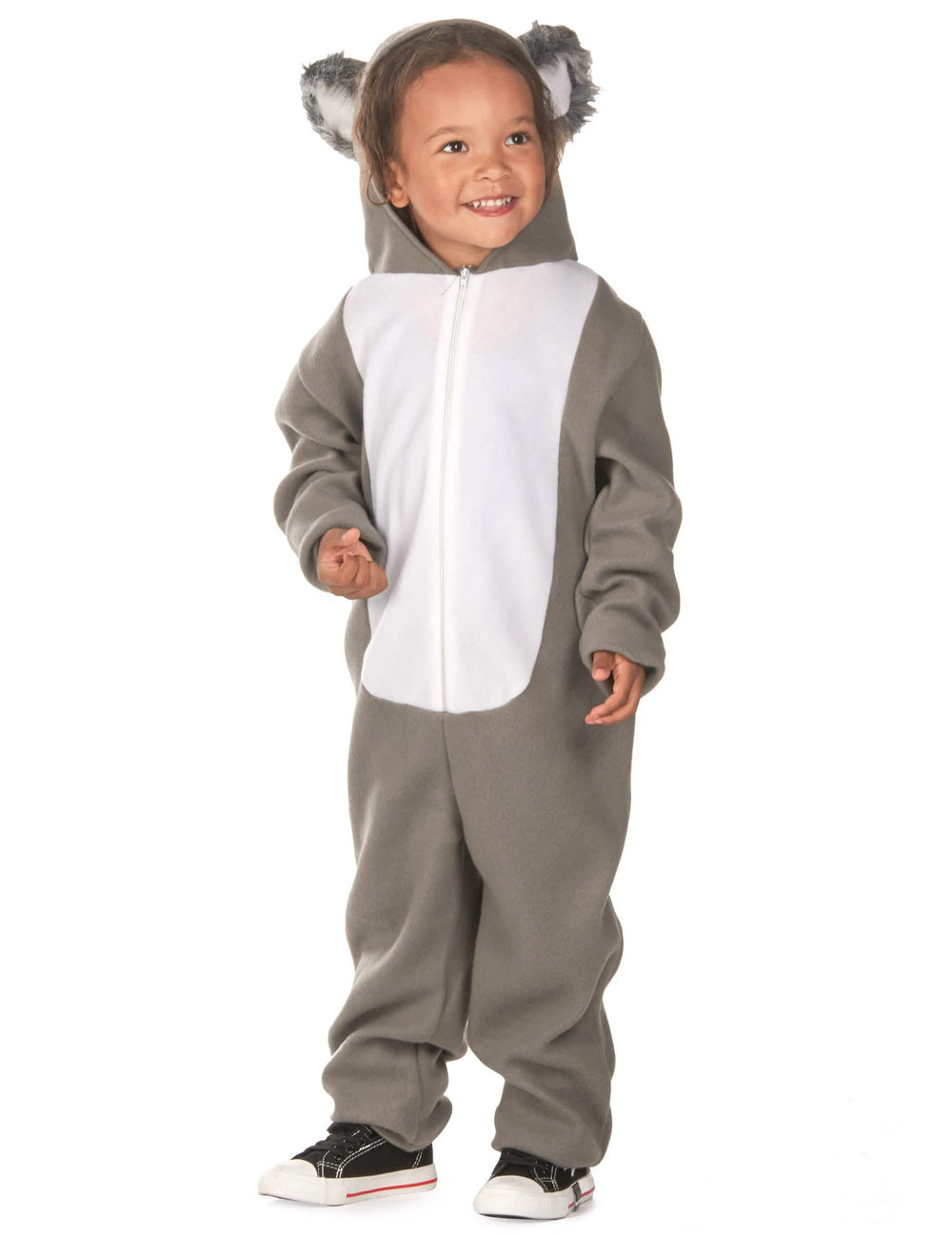 Vedere din față a costumului de koala pentru copil