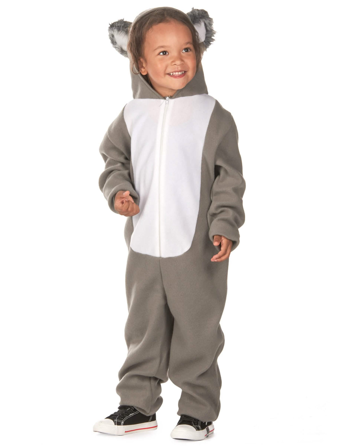 Vedere din față a costumului de koala pentru copil