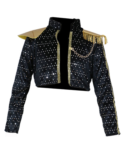 Costum de Kpop star iridescent pentru fată 