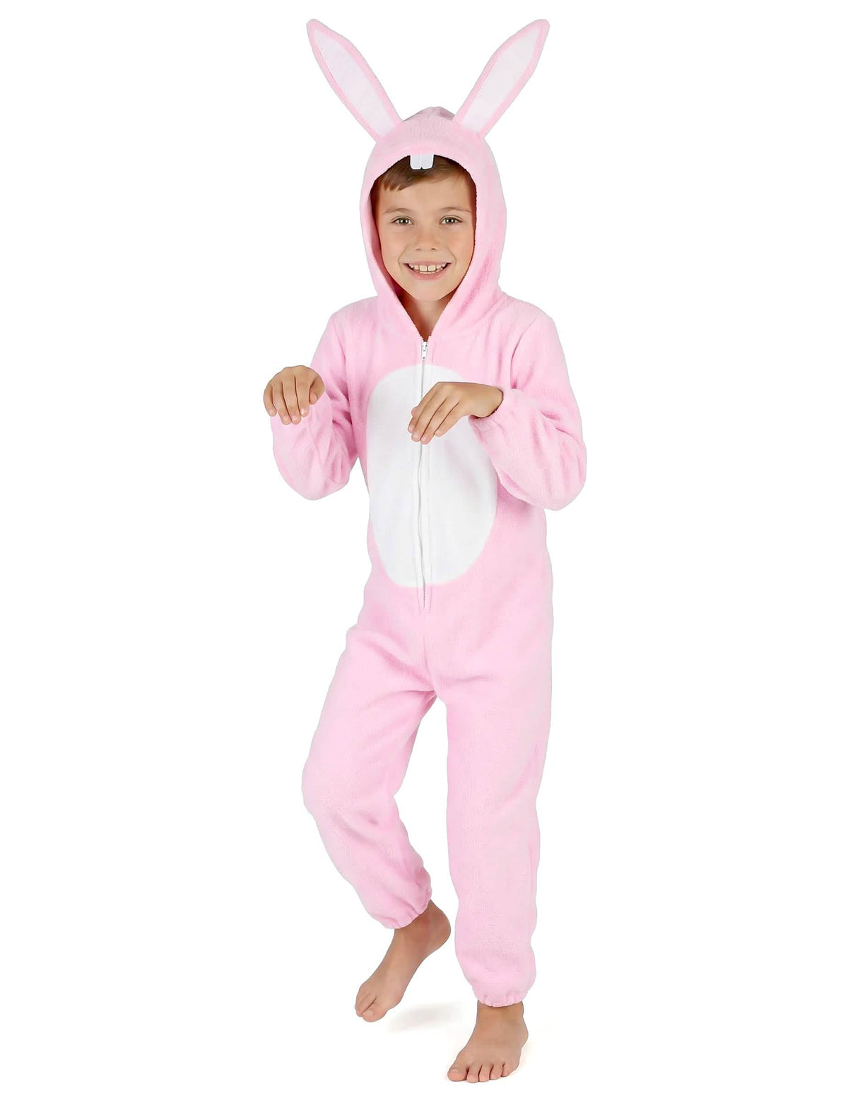 Vedere din față a costumului de iepuri pentru copil