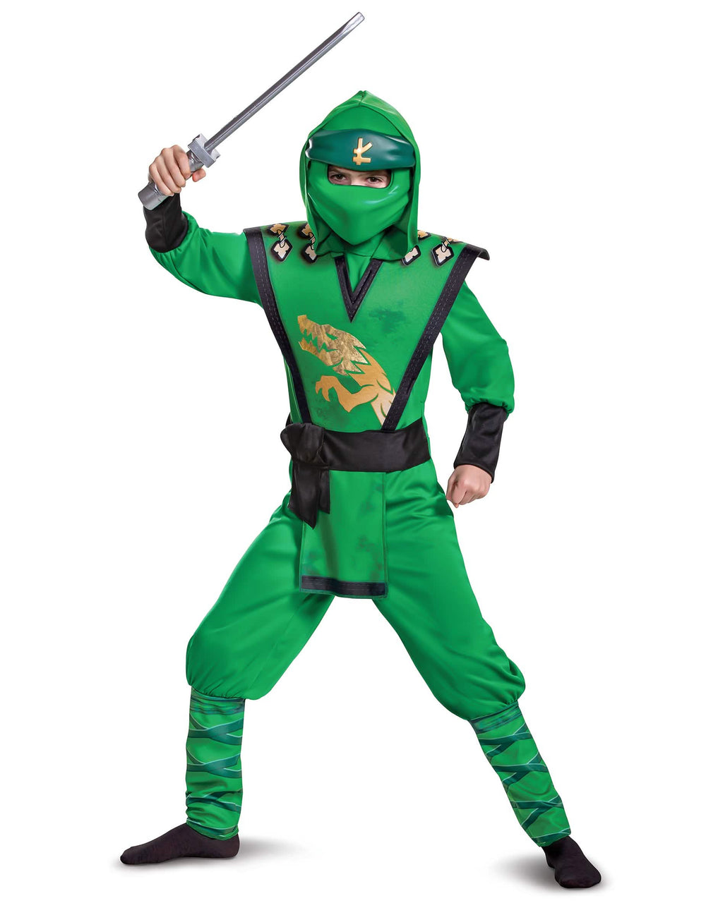 Pozează cu sabia din costumul LEGACY deluxe Lloyd Ninjago LEGO