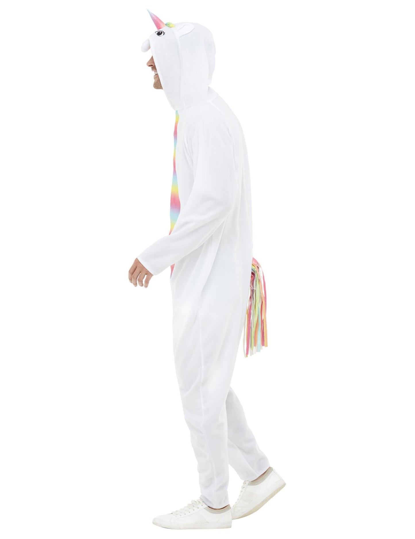 Deghizare unicorn alb și multicolor pentru adulți