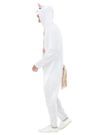 Deghizare unicorn alb și multicolor pentru adulți