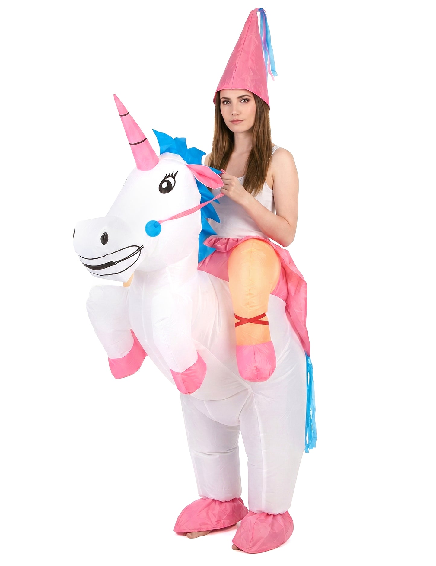 Deghizare unicorn gonflabilă pentru adulți