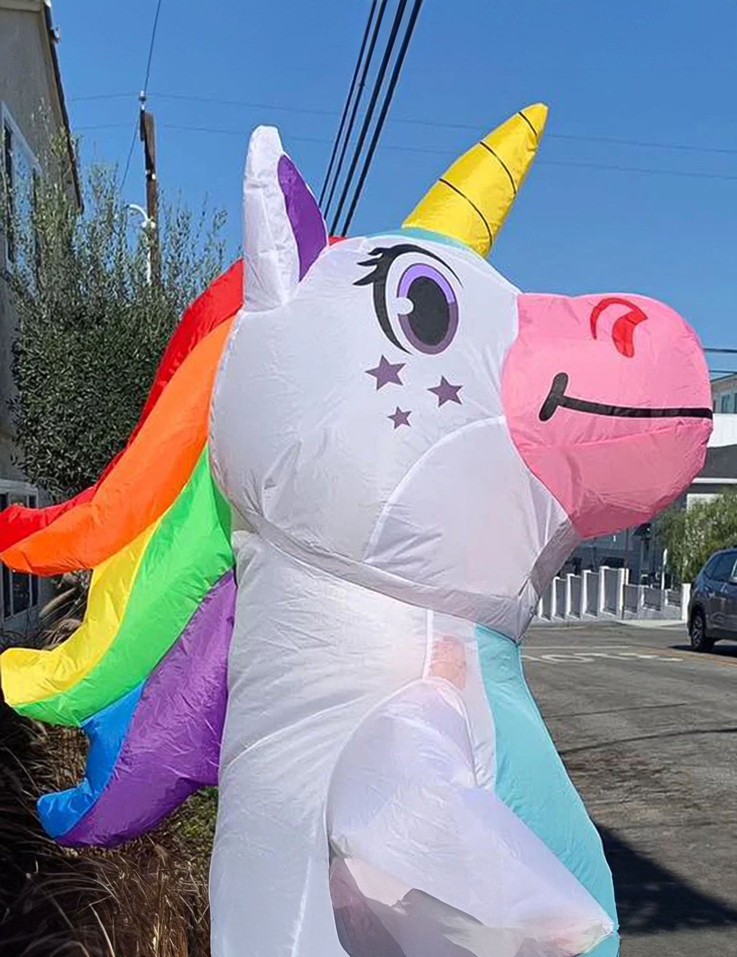 Deghizare unicorn gigant gigant pentru adulți