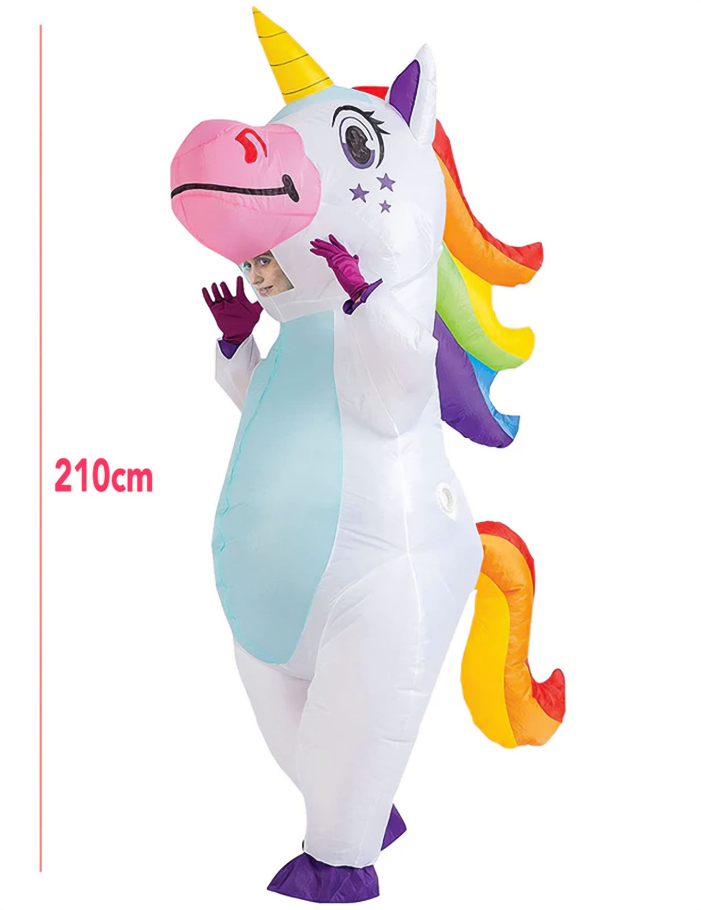Deghizare unicorn gigant gigant pentru adulți
