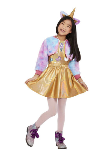 Deghizarea unicorn a fetei