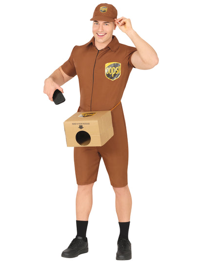 Costum de livrator Oops pentru adult