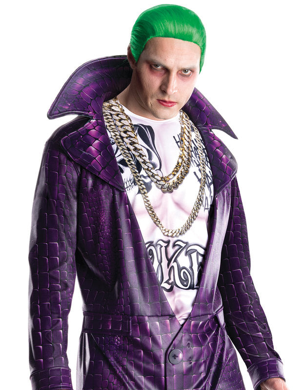 Gros plan sur le buste du déguisement luxe Joker Suicide Squad™