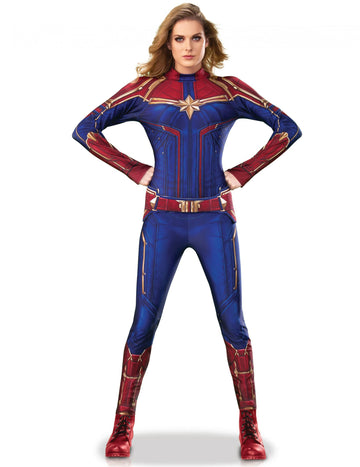 Costum de femeie căpitan de lux Marvel