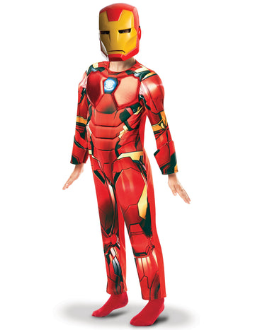 Costum de lux de la Iron Man, băiat animat, băiat