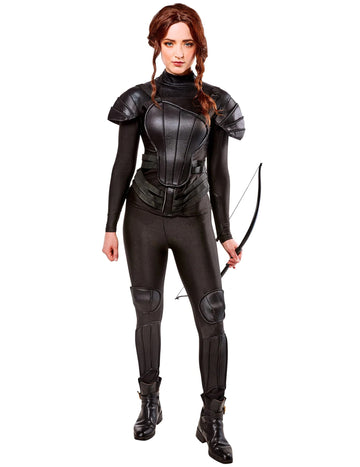 Costum Katniss Rebelă Deluxe Jocurile Foamei™ pentru femeie