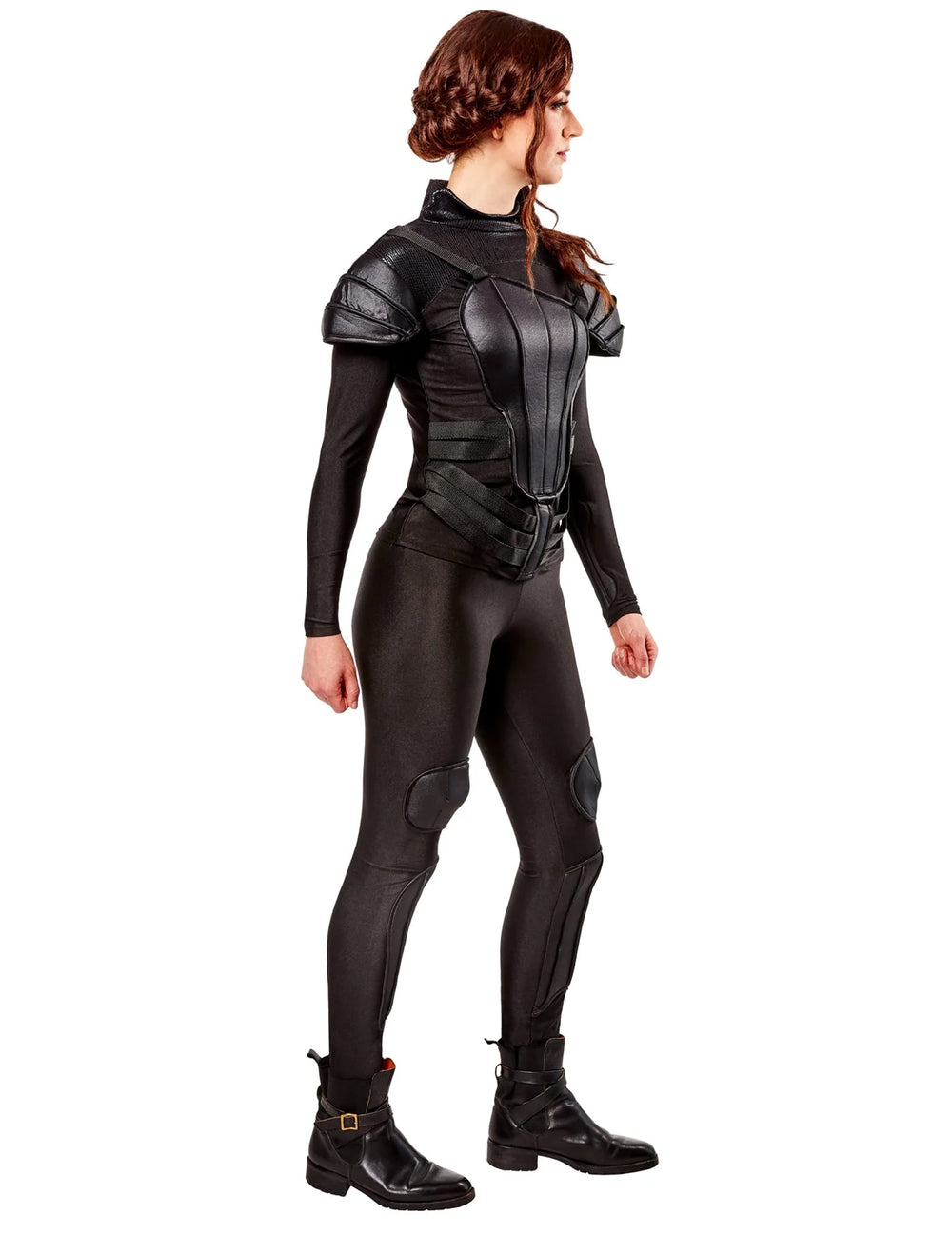 Vue de profil du déguisement Luxe Katniss Rebel The Hunger Games™