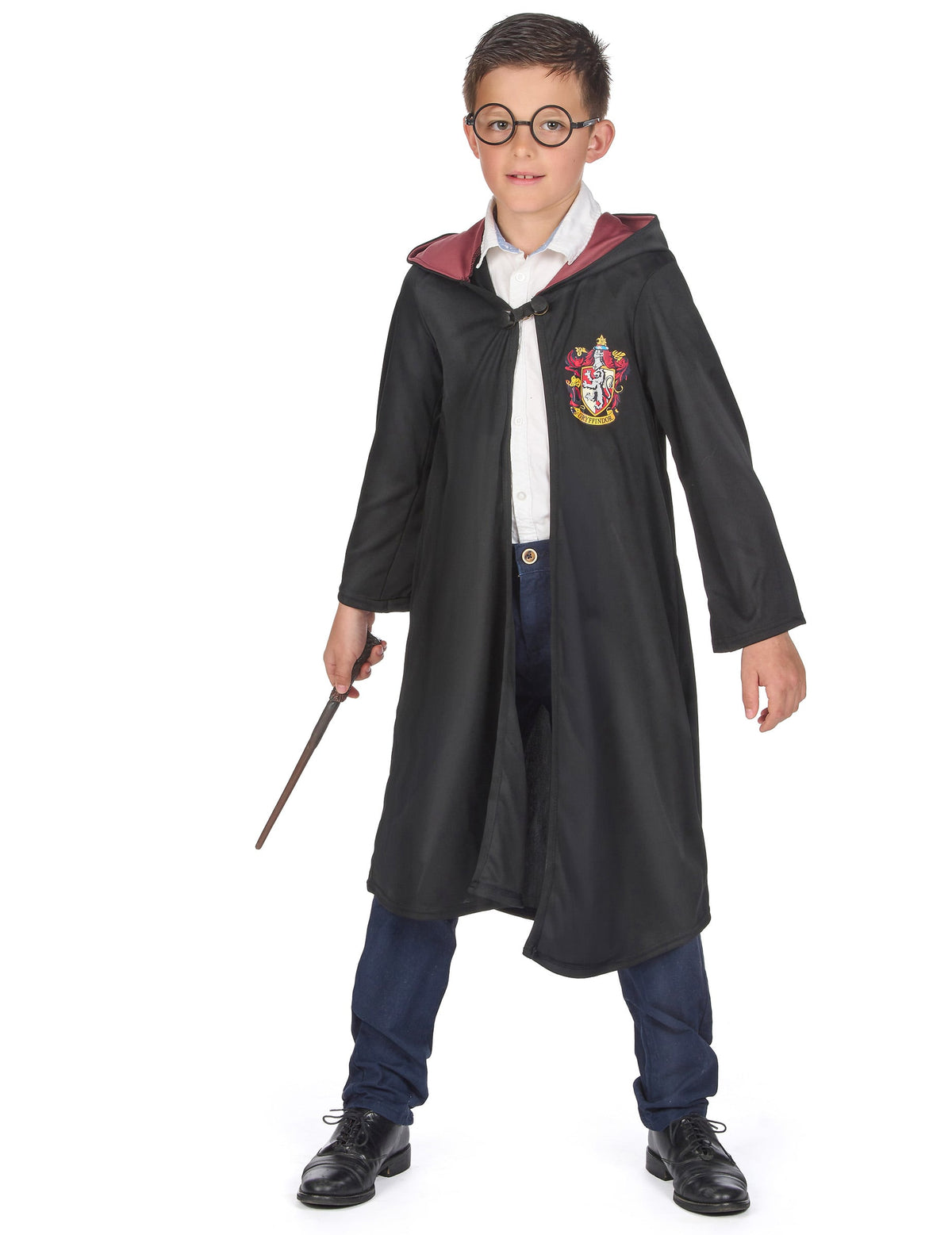 Déguisement luxe robe de sorcier Gryffondor Harry Potter pour enfant noir et bordeaux
