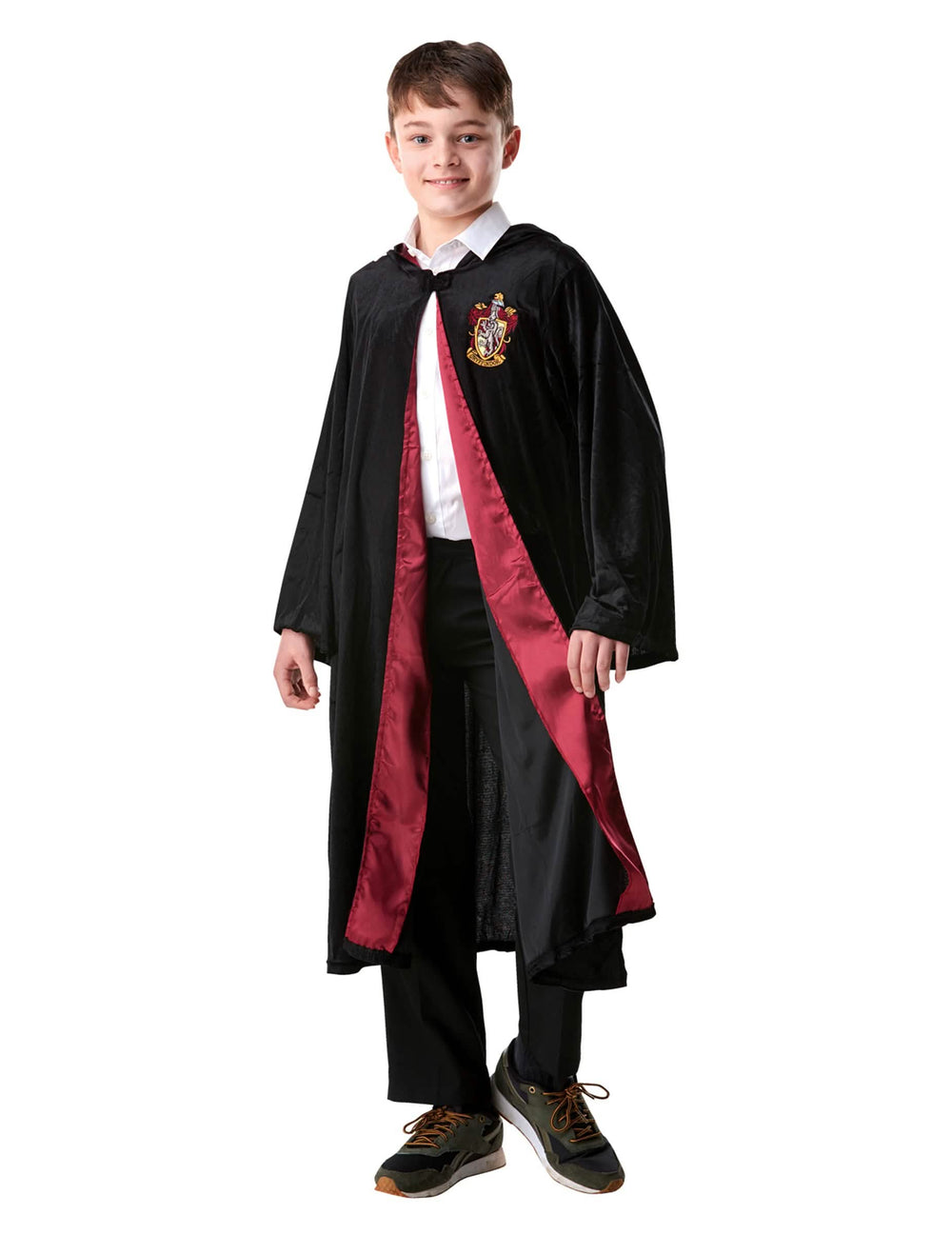Vedere din față fără accesorii a costumului lux rochie Harry Potter pentru copil