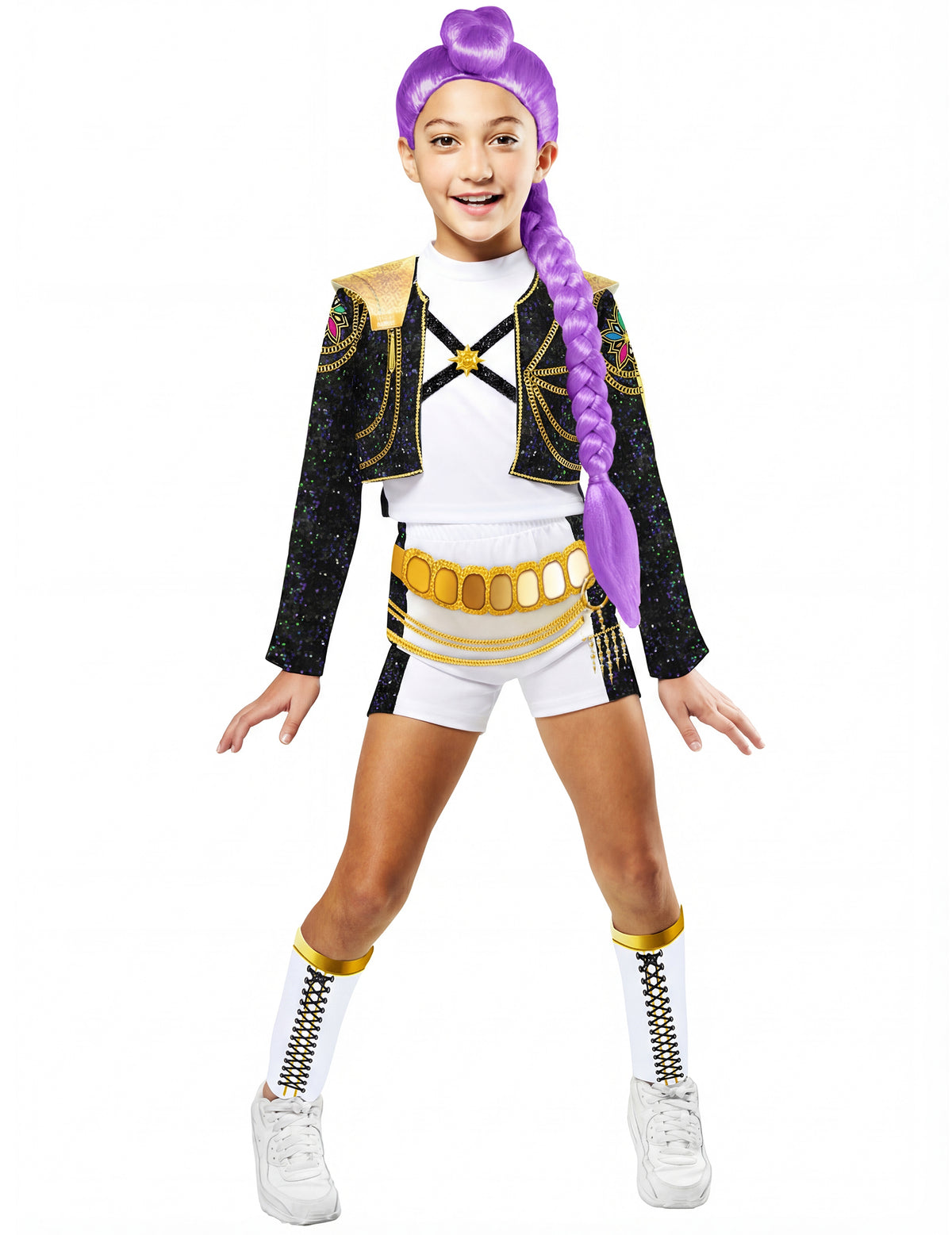 Costum de lux Rumi Gold Kpop Demon Hunter™ pentru fată 