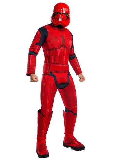Costum de lux Sith Trooper pentru adult, roșu, cu mască integrală