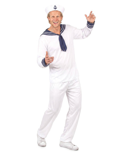 Déguisement marin blanc homme