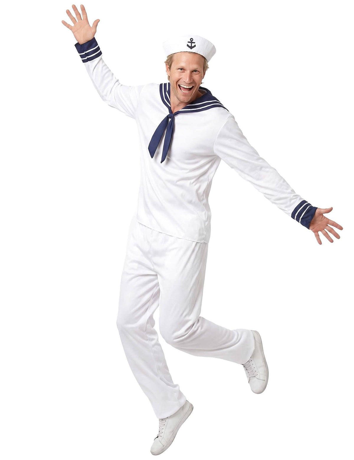 Déguisement marin blanc homme