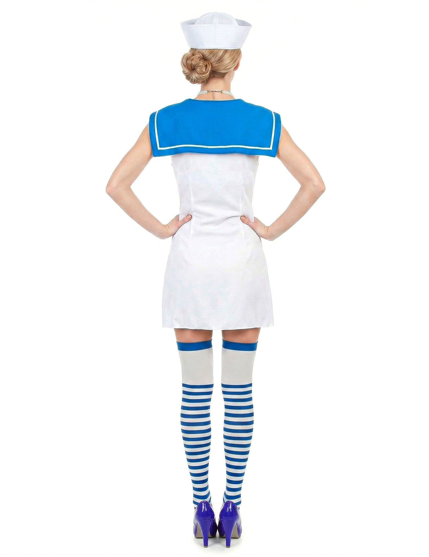 Rochie cu dungi pentru femei deghizare marină