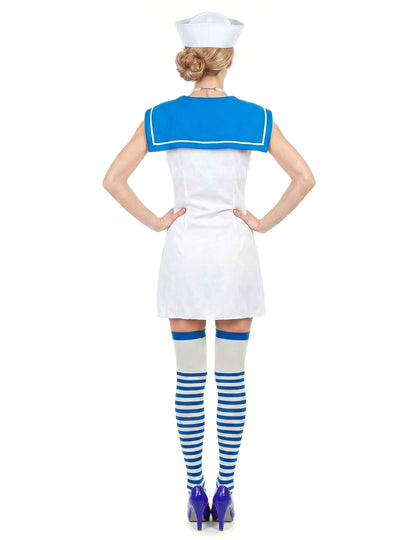 Rochie cu dungi pentru femei deghizare marină