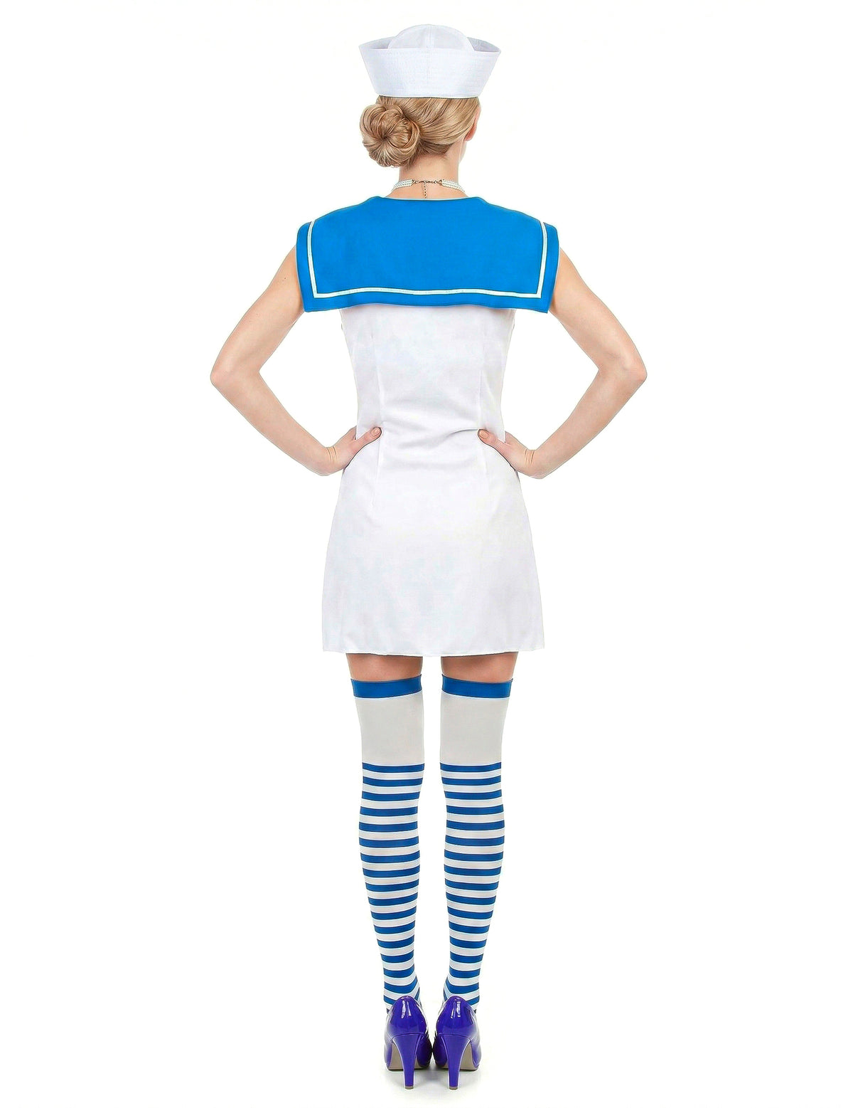 Rochie cu dungi pentru femei deghizare marină