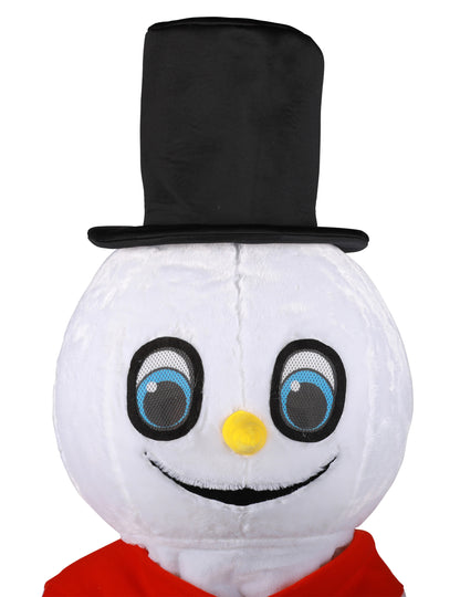 Costum mascotă om de zăpadă de lux pentru adulți