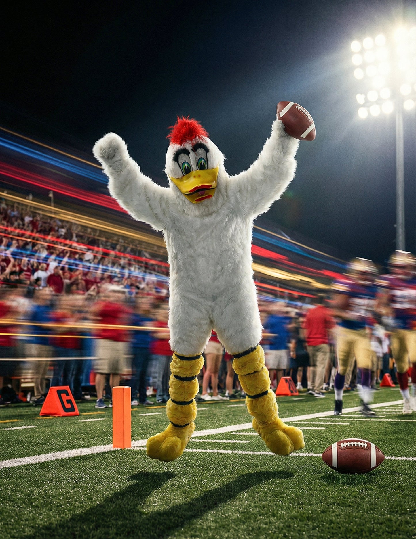 Costum de mascotă de rață albă pentru adult