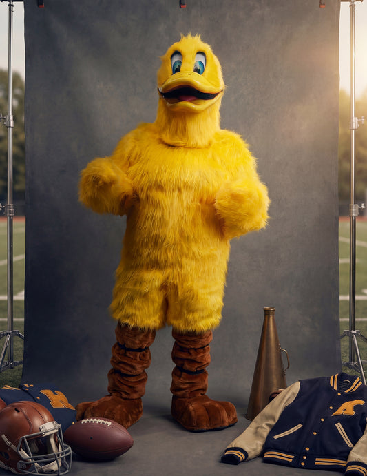 Costum de mascotă de rață galbenă pentru adult