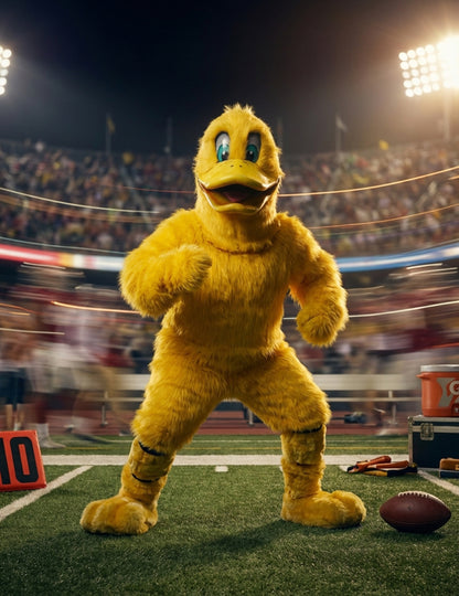 Costum de mascotă de rață galbenă pentru adult