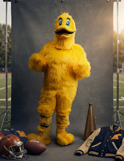 Costum de mascotă de rață galbenă pentru adult