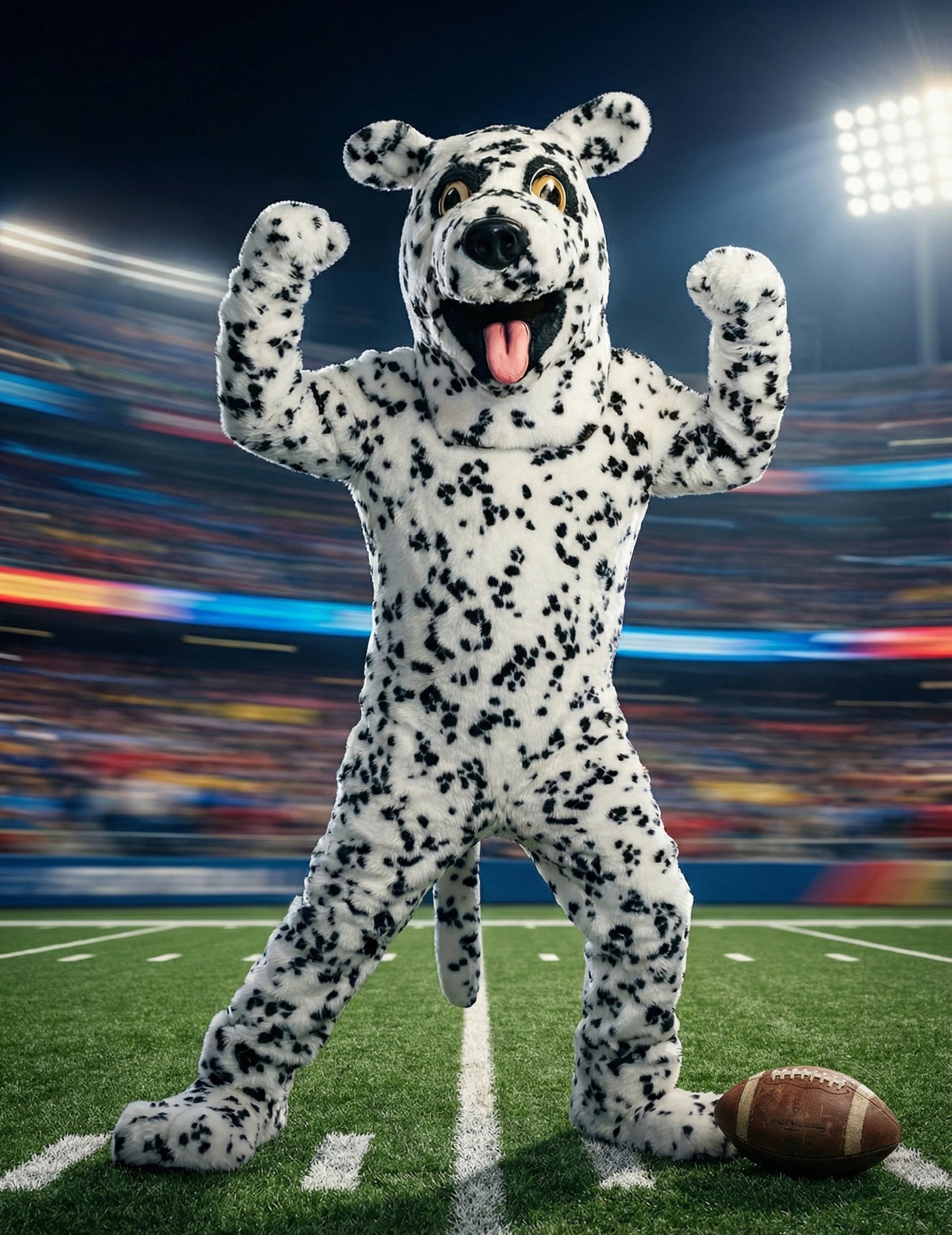 Costum de mascotă de câine dalmațian pentru adult