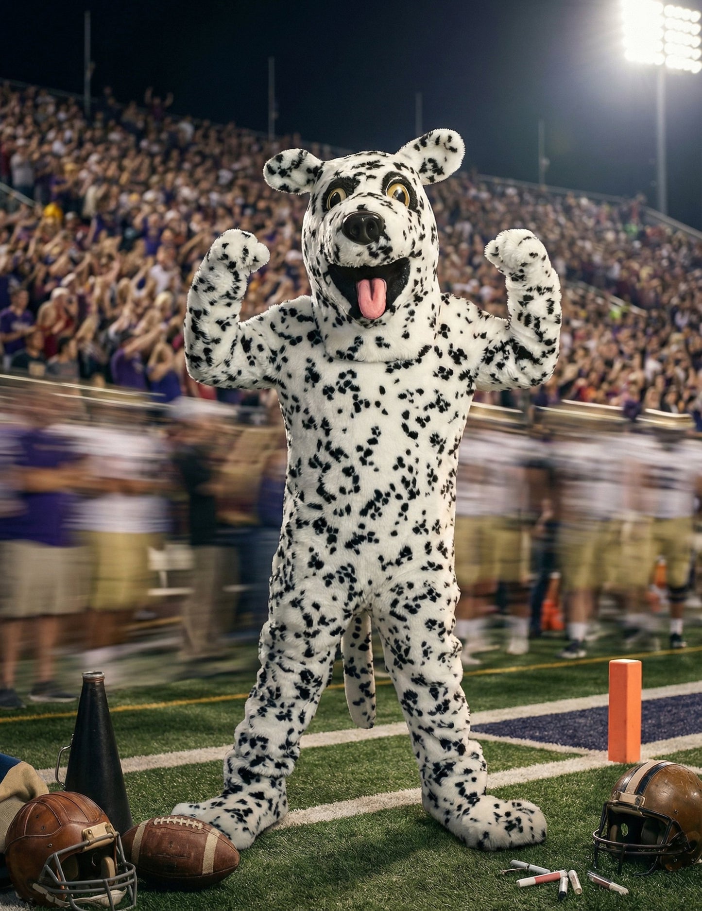 Costum de mascotă de câine dalmațian pentru adult