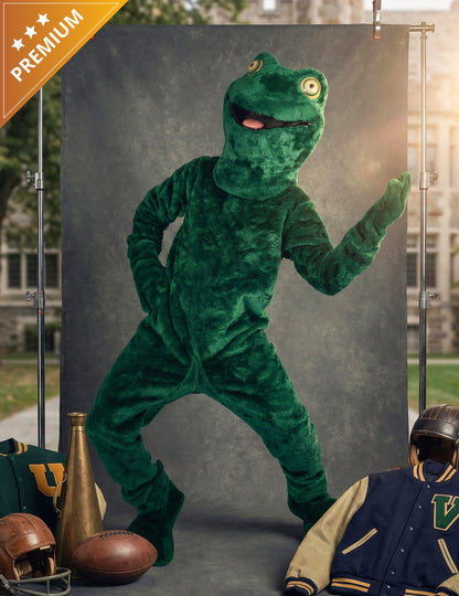 Costum de mascotă de broască pentru adult