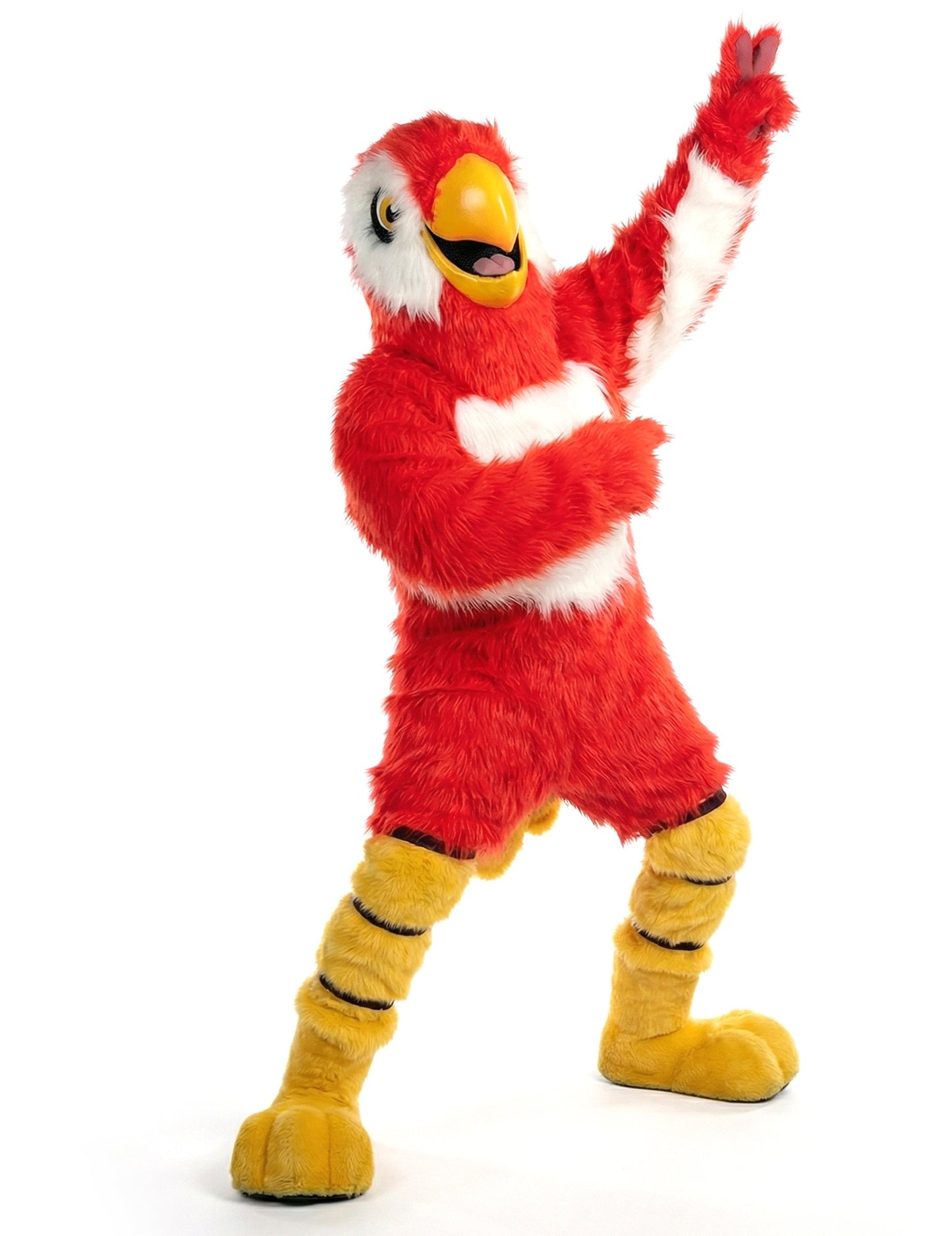 Costum de mascotă de papagal roșu pentru adult