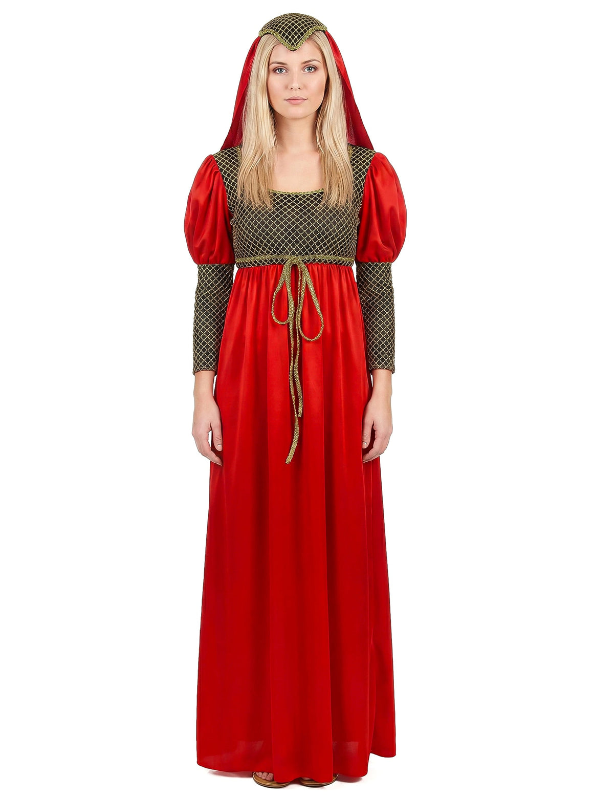 Femeie de deghizare medievală roșie