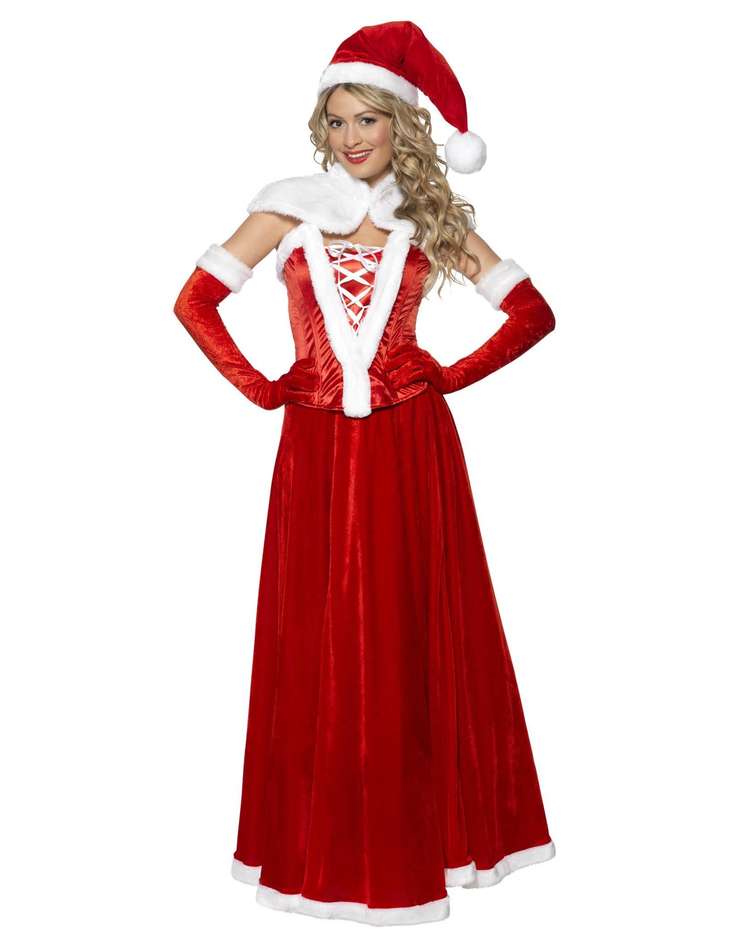 Costum de Crăciun mamă rochie lungă pentru femei